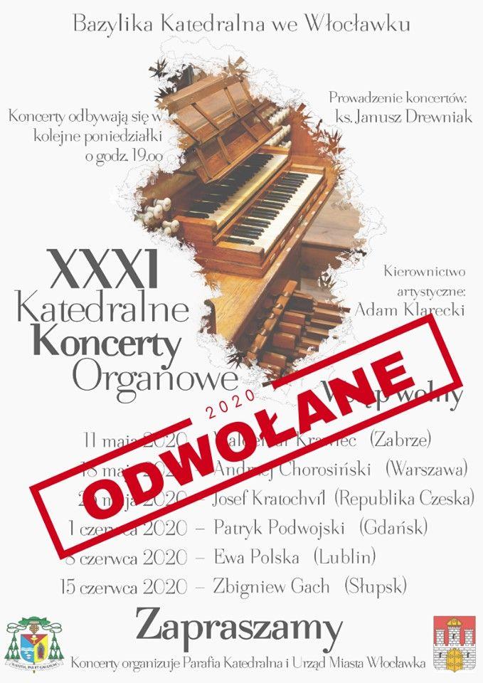 XXXI Katedralne Koncerty Organowe odwołane