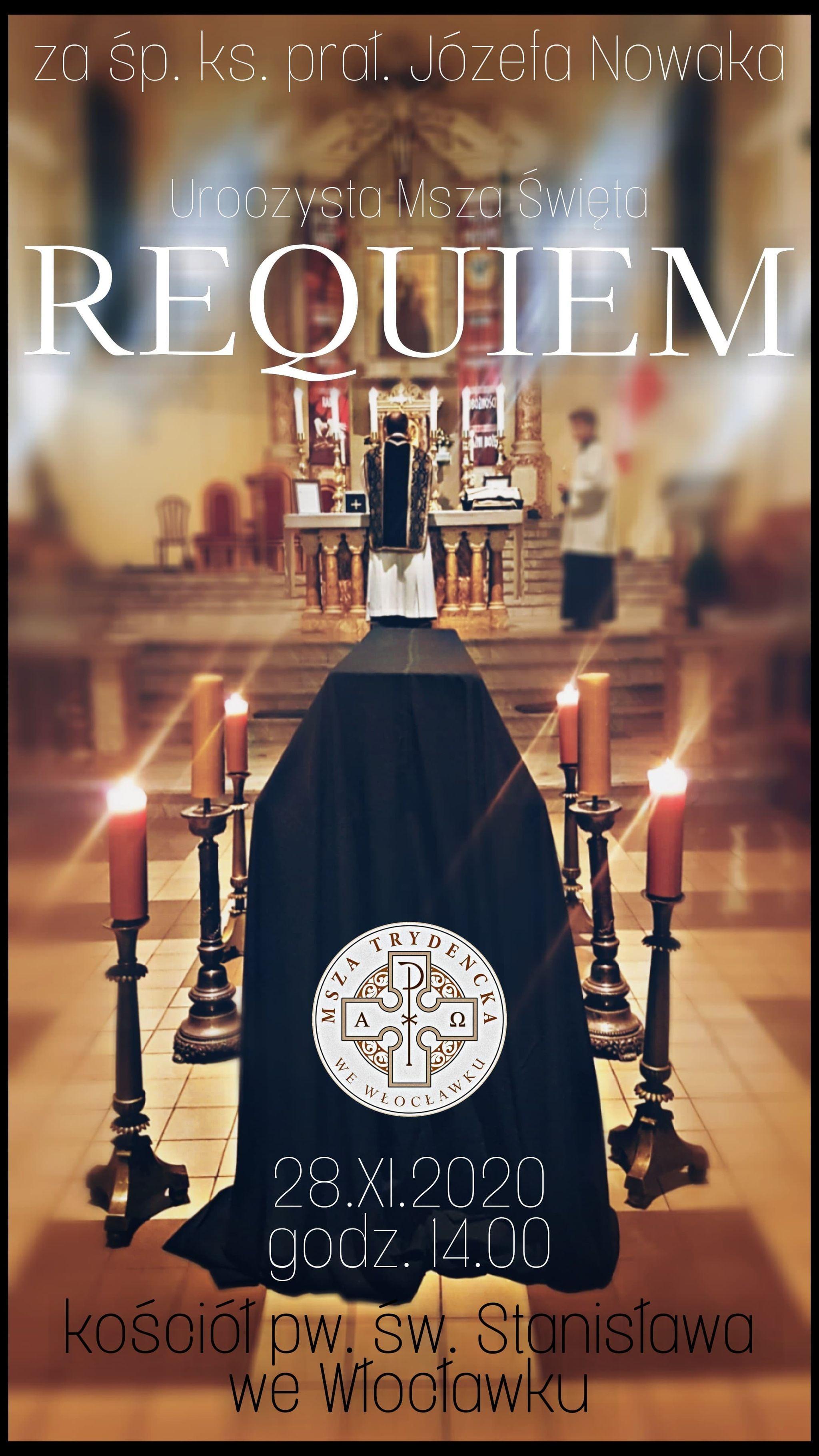 Msza święta Requiem (zaproszenie)