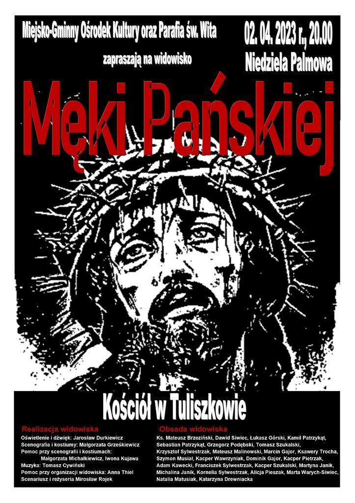 Tuliszków: Misterium Męki Pańskiej (zaproszenie)