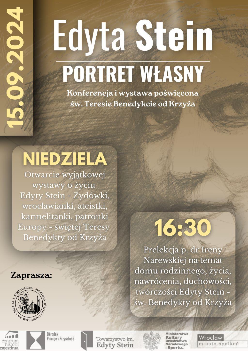 Włocławek: "Edyta Stein - portret własny" (zaproszenie)