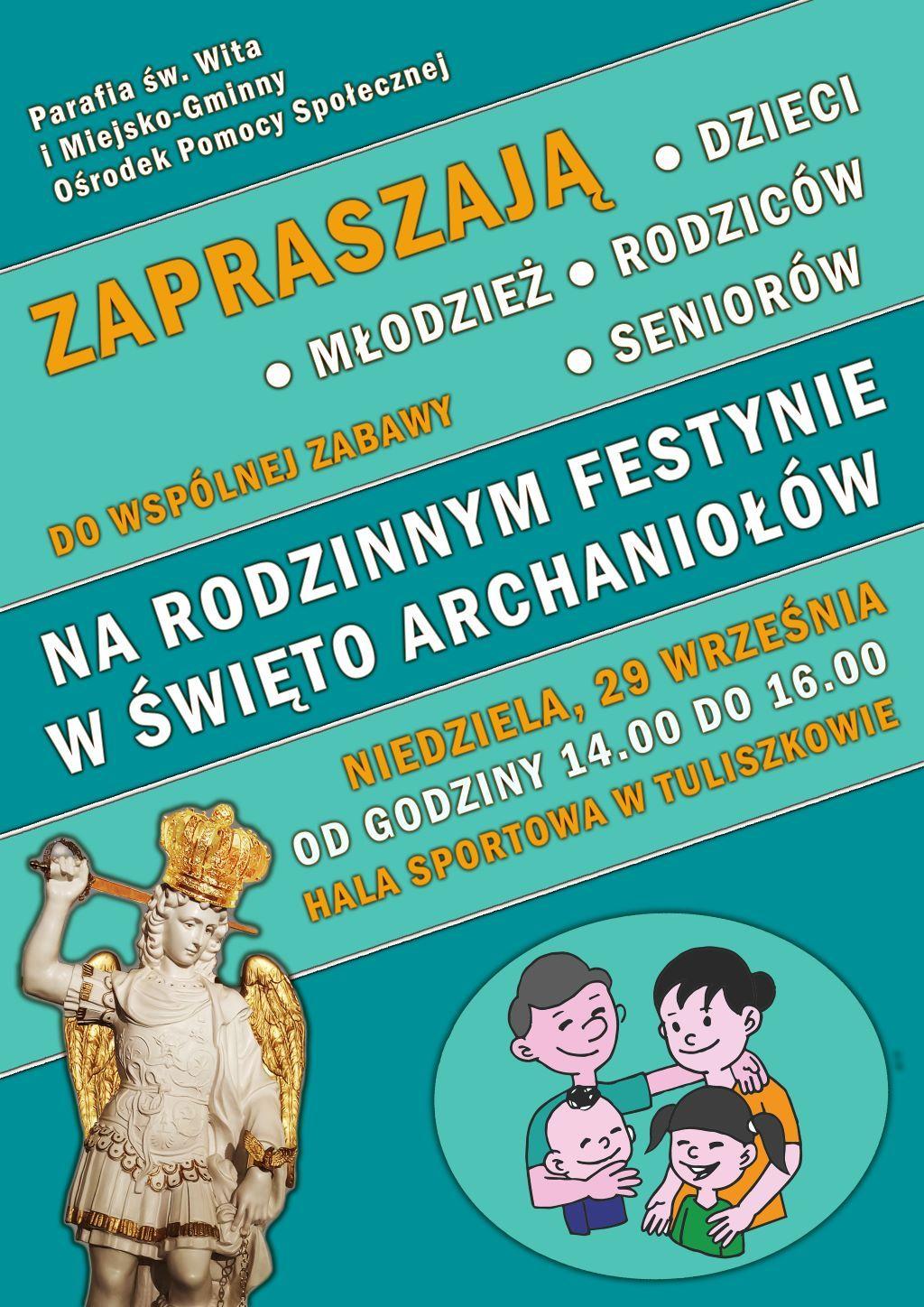 Tuliszków: Festyn rodzinny w święto archaniołów (zaproszenie)