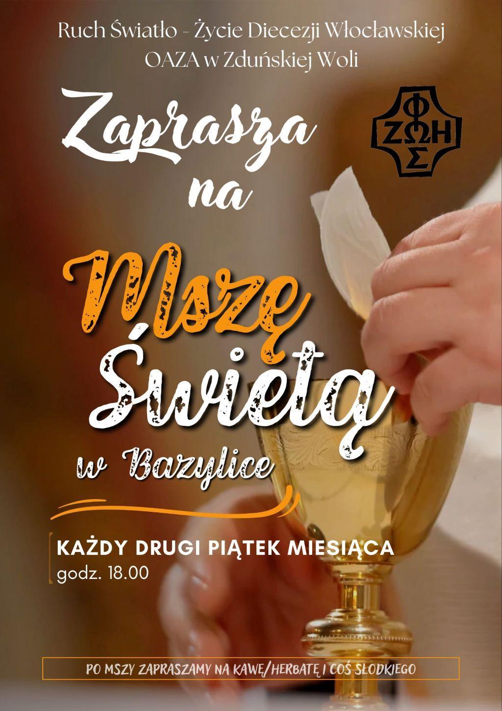 Zduńska Wola: Msza Św. dla Ruchu Światło-Życie (zaproszenie)