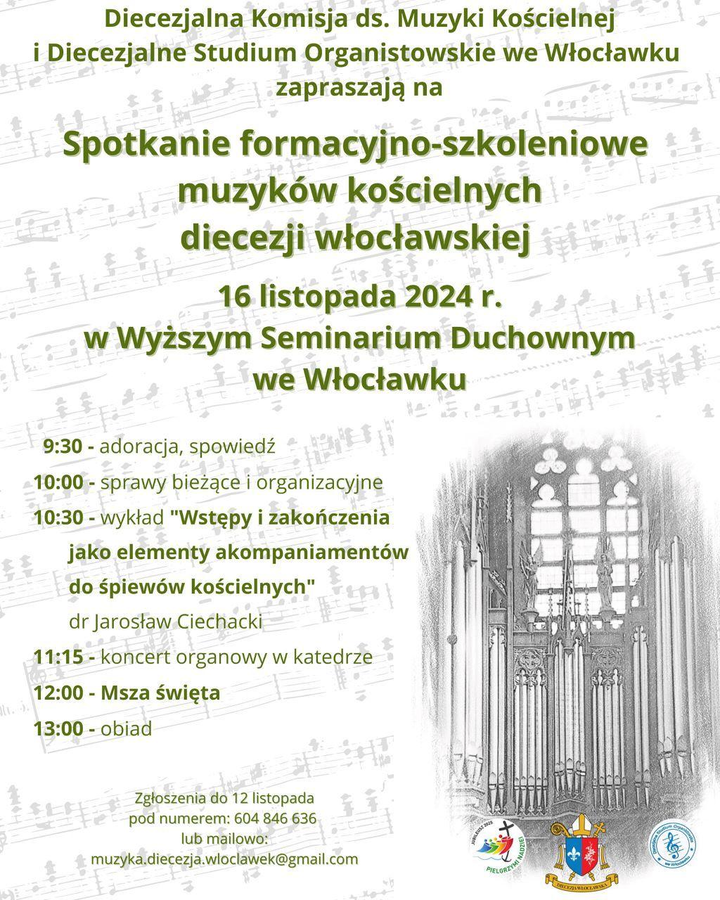 Włocławek, WSD: Spotkanie formacyjne organistów