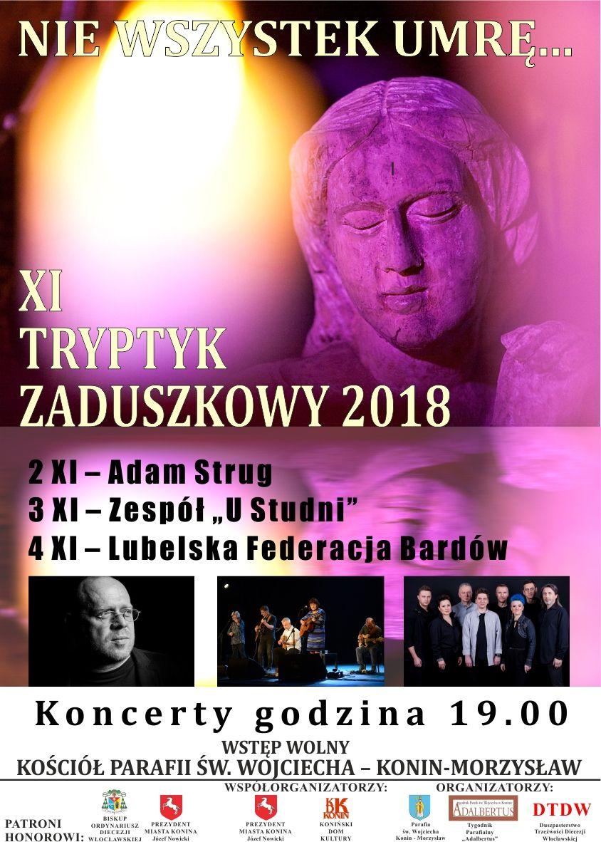 Konin: XI Tryptyk zaduszkowy „Nie wszystek umrę…” (zaproszenie)