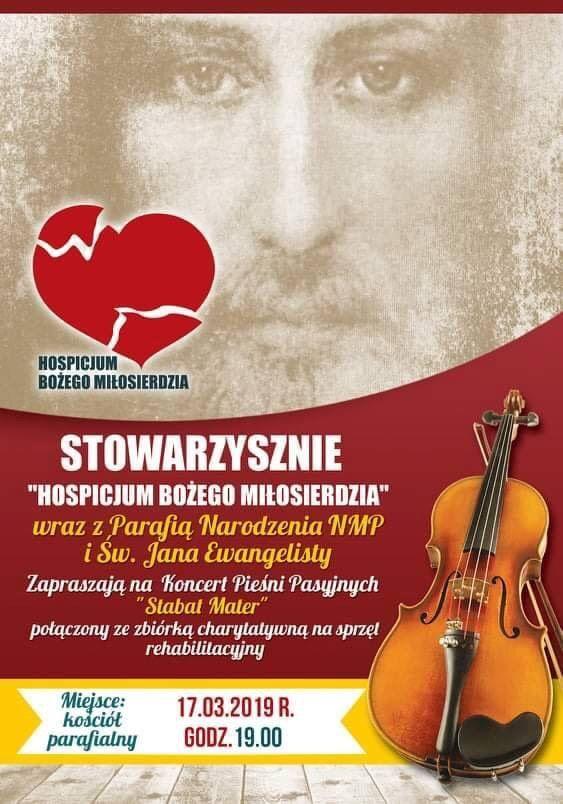 Koncert Pieśni Pasyjnych (zaproszenie)